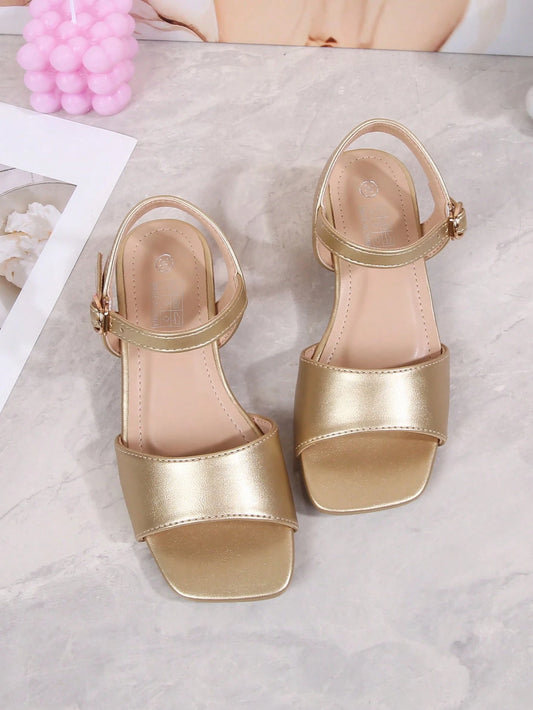2026 High-End Fashion Elegant Party High Heel Sandals, Solid Color Open Toe High Heels, Breathable And Lightweight Dress Shoes For Party, Performance, Banquet, Wedding, Square Toe High Heel Sandals