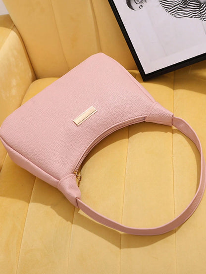 2026 New Fresh Sweet Lychee Texture Sequin Decor Underarm Bag Niche Design Handbag