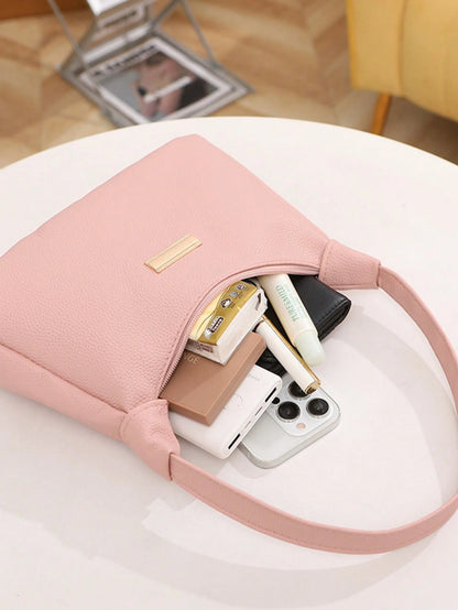 2026 New Fresh Sweet Lychee Texture Sequin Decor Underarm Bag Niche Design Handbag
