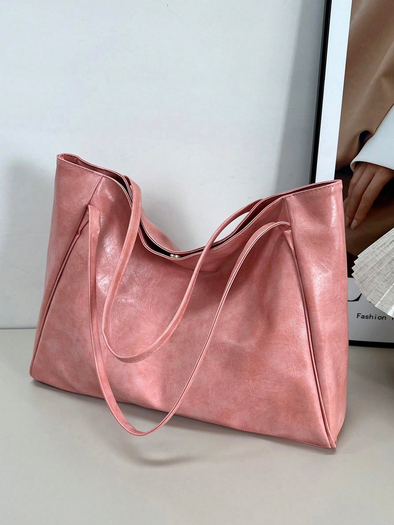 2026 New Korean Bag Women New Hand-Held Large Bag Retro Design Versatile Shoulder Casual Tote Bag