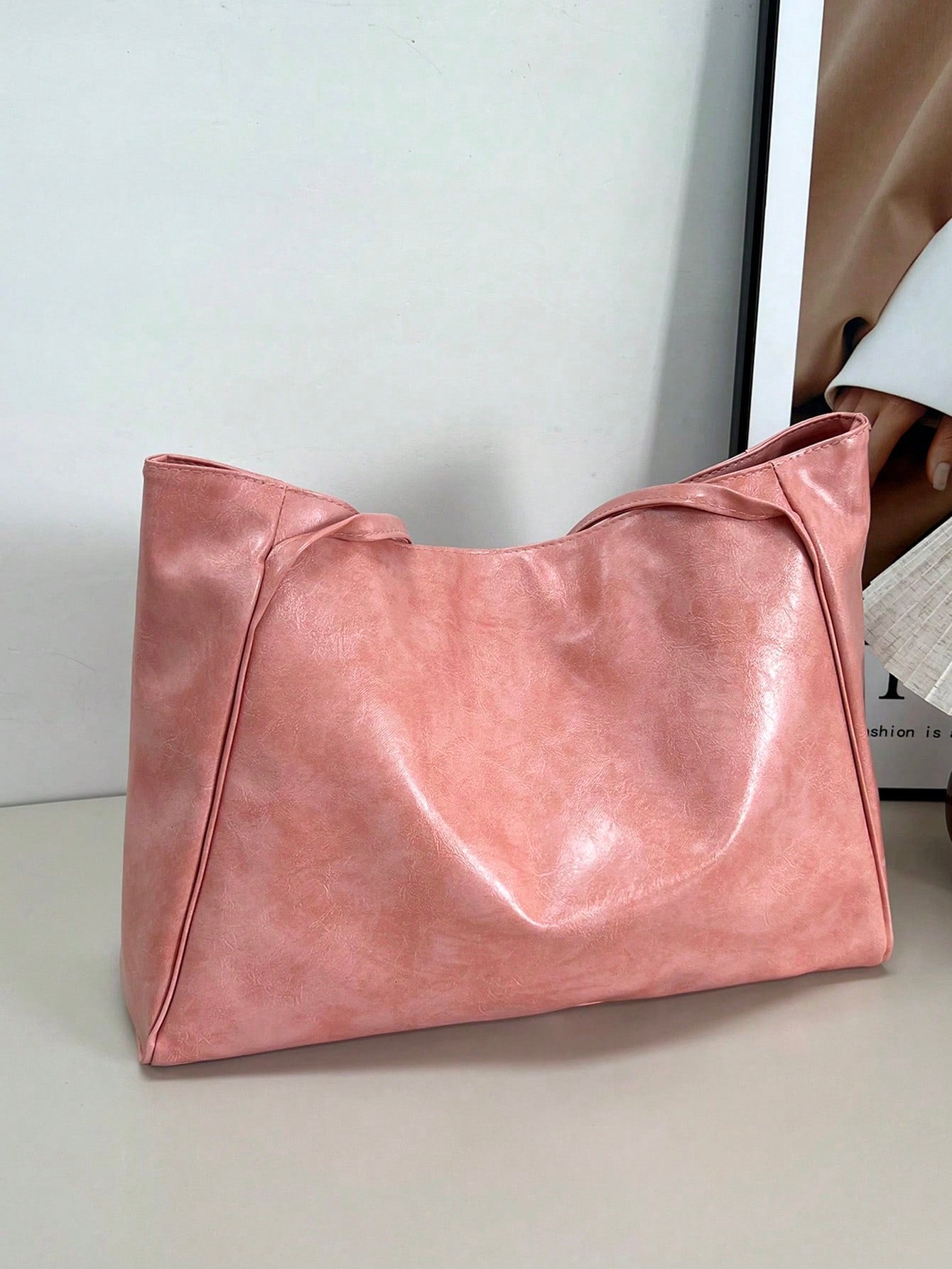 2026 New Korean Bag Women New Hand-Held Large Bag Retro Design Versatile Shoulder Casual Tote Bag