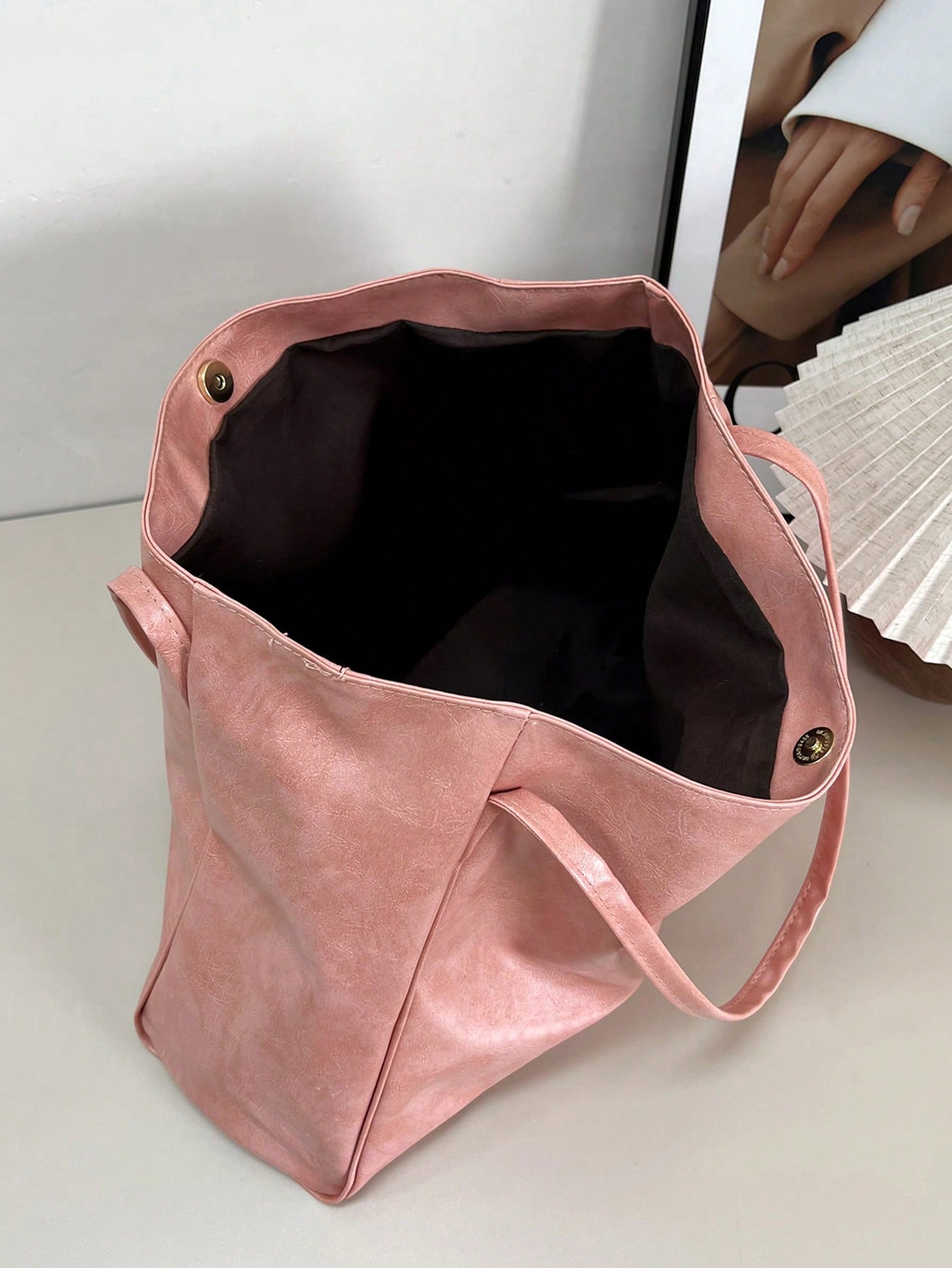 2026 New Korean Bag Women New Hand-Held Large Bag Retro Design Versatile Shoulder Casual Tote Bag