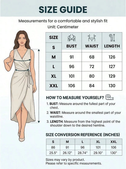 2026 Off-White Linen-Cotton Textured V-Neck Raw Edge Wrap Tie Ruched Slit Midi Dress, Slim Fit Vacation Style