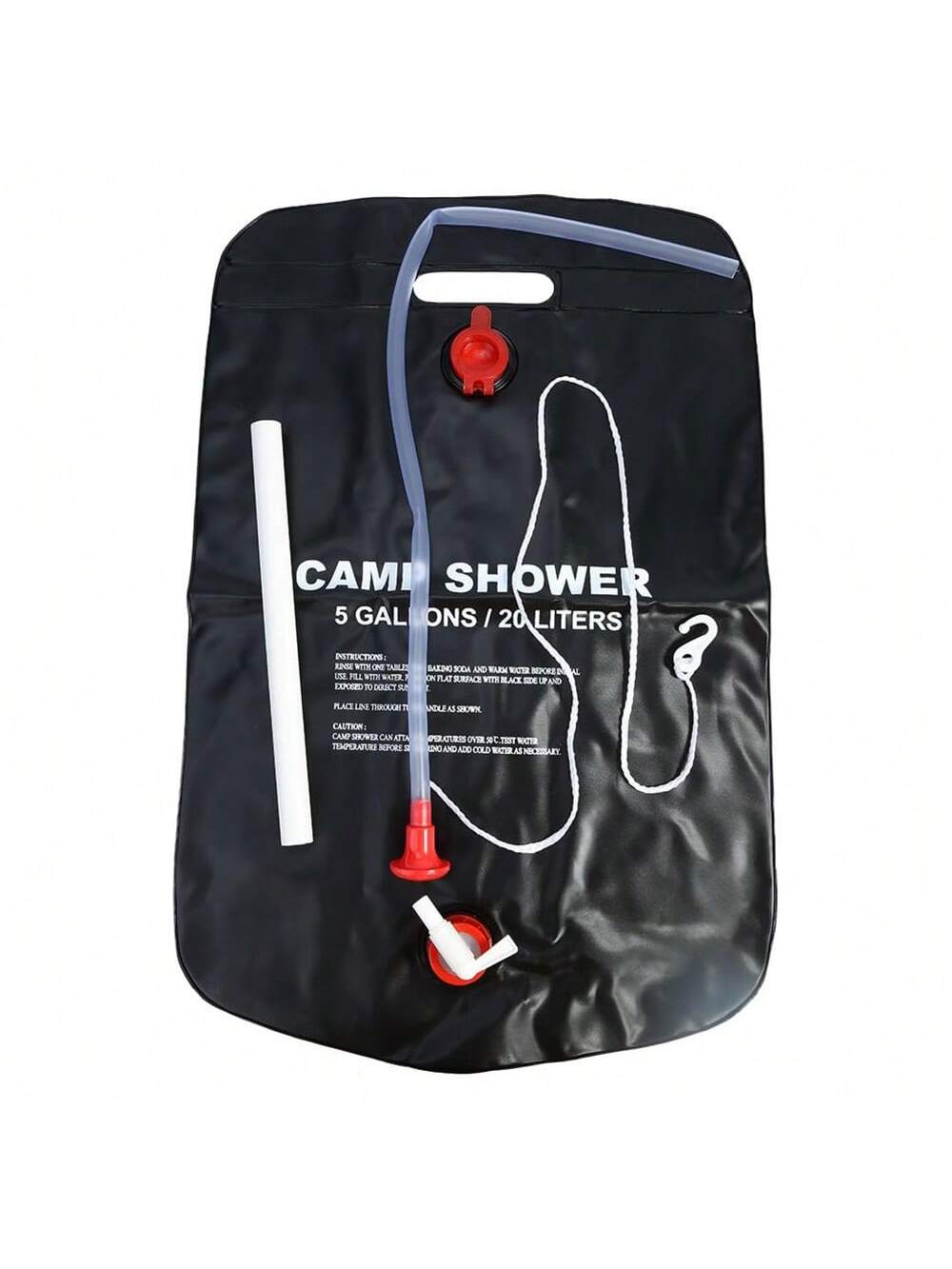 20L Portable Camping Shower Bag With Removable Hose And On-Off Switchable Shower Head For Outdoor Camping & Traveling, Two Styles Shipped Randomly