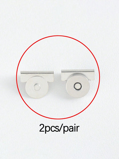 20mm*7mm Magnetic Alloy Clasp, 4 Colors Available, Seamless Magnetic Closure, Suitable For Shoulder Bags And Clothing, DIY Craft Accessories, Vintage Bag Metal Buckle Rotary Lock, Suitable For Shoulde
