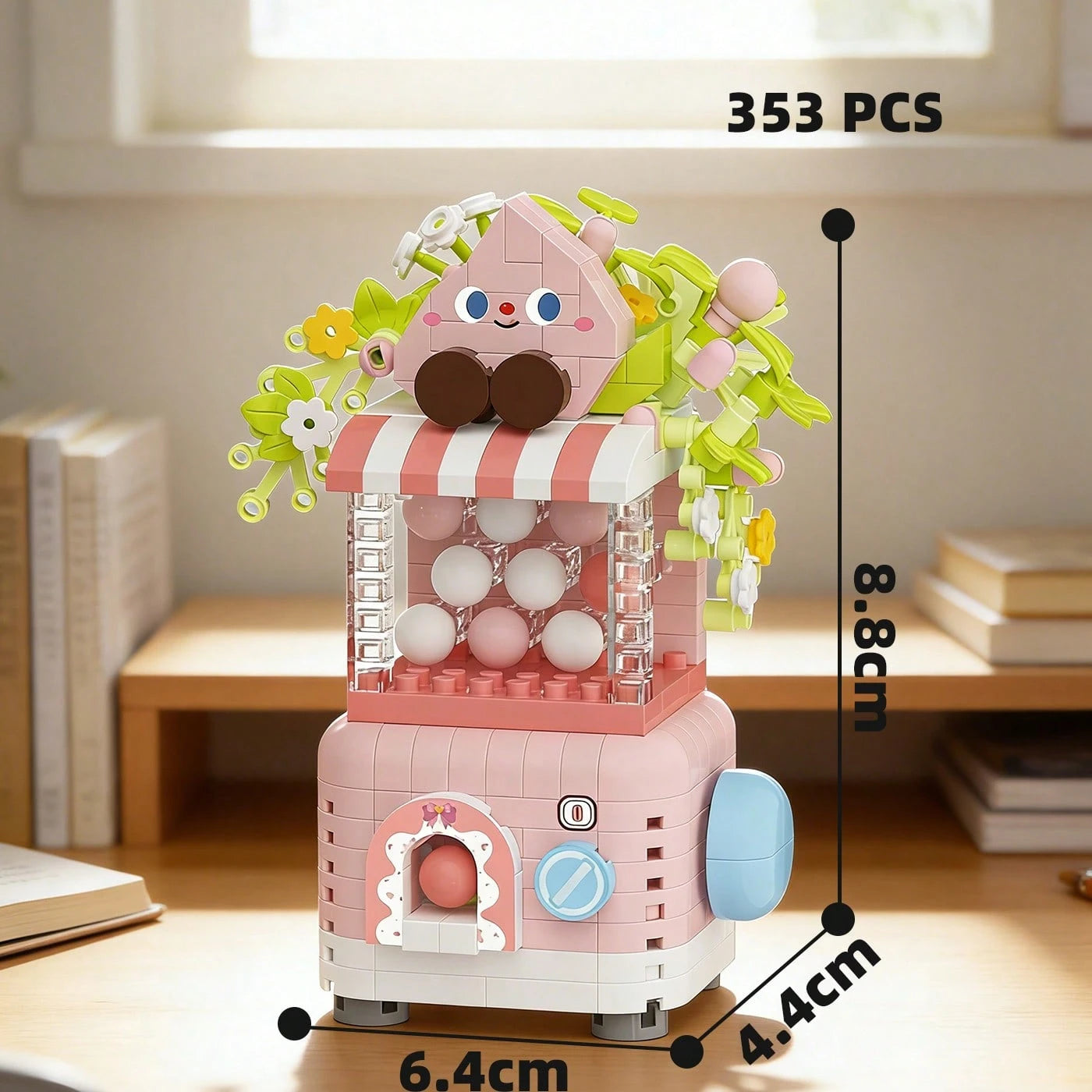 2112pcs Fruit Gashapon Building Blocks Set, Peach/Avocado/Orange/Blueberry/Grape/Banana Gashapon Building Blocks, Micro Particle Building Blocks Set, Adult Building Blocks Set, Desktop Decor Gift, Cut