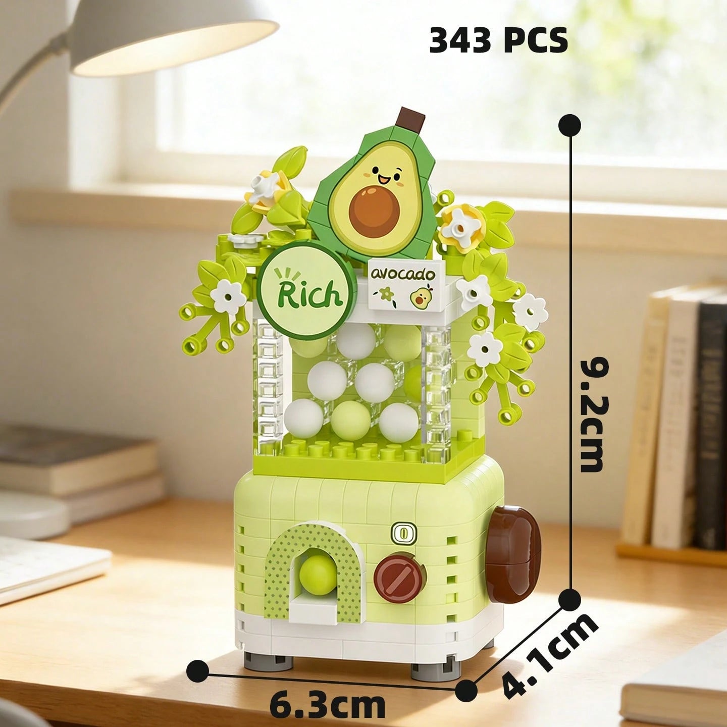 2112pcs Fruit Gashapon Building Blocks Set, Peach/Avocado/Orange/Blueberry/Grape/Banana Gashapon Building Blocks, Micro Particle Building Blocks Set, Adult Building Blocks Set, Desktop Decor Gift, Cut