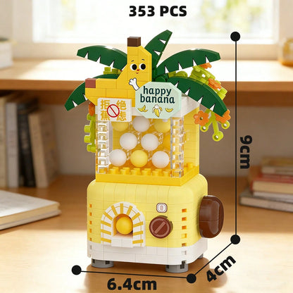 2112pcs Fruit Gashapon Building Blocks Set, Peach/Avocado/Orange/Blueberry/Grape/Banana Gashapon Building Blocks, Micro Particle Building Blocks Set, Adult Building Blocks Set, Desktop Decor Gift, Cut