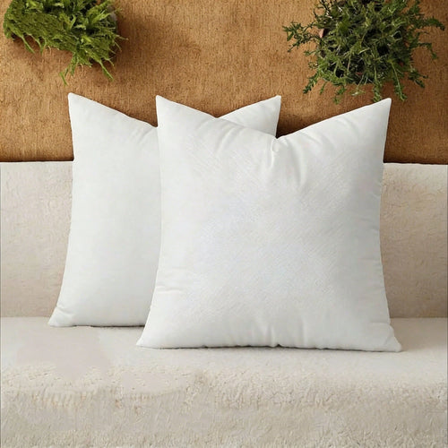 22-Inch White Pillow Insert Multi-Piece Set, 100% Microfiber Filled, Designed Specifically For Beds And Sofas To Enhance Comfort, Machine Washable And Hypoallergenic, Bohemian Style. Suitable For Livi