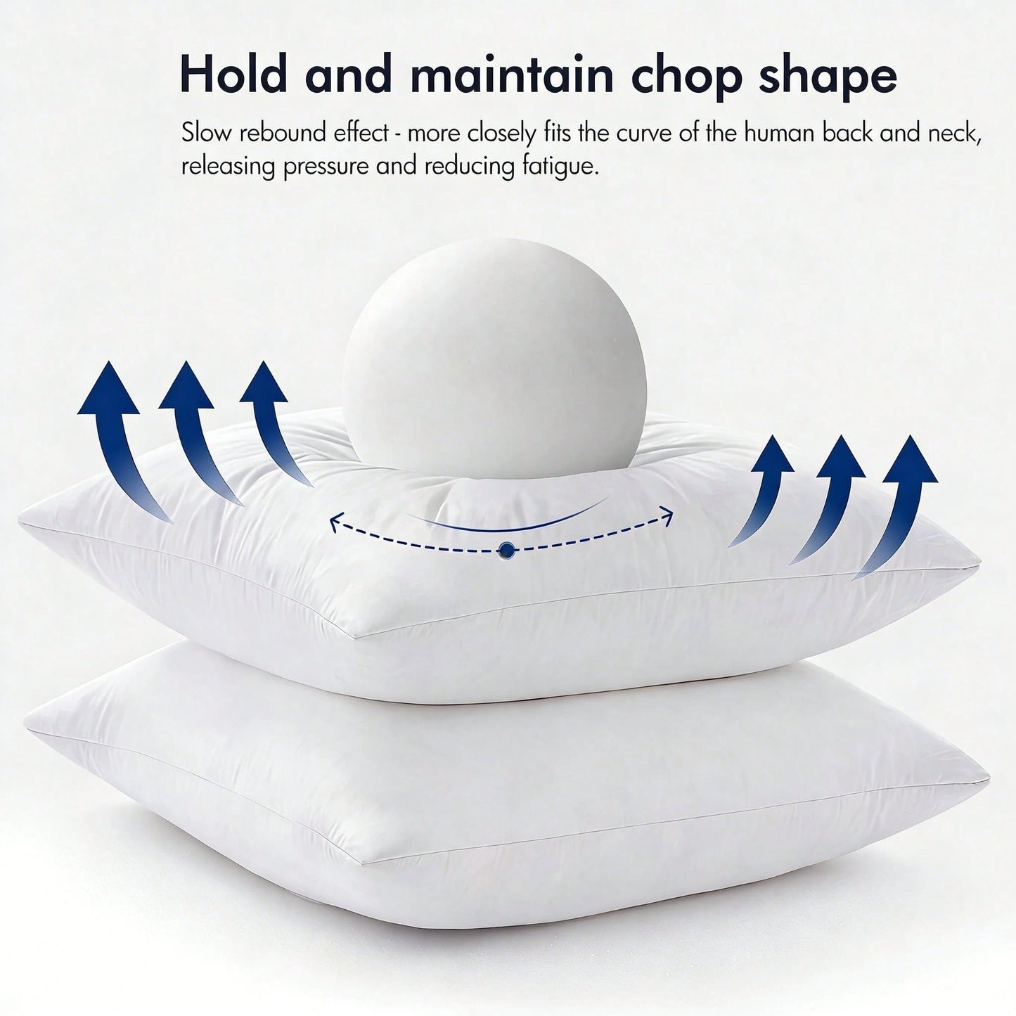 22-Inch White Pillow Insert Multi-Piece Set, 100% Microfiber Filled, Designed Specifically For Beds And Sofas To Enhance Comfort, Machine Washable And Hypoallergenic, Bohemian Style. Suitable For Livi