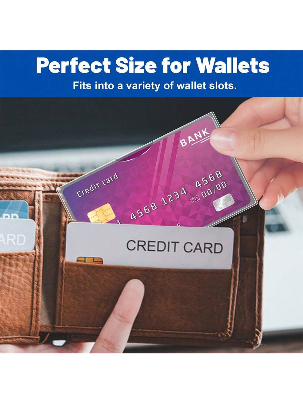 24/12/6/3 Packs Social Security Card Protector Sleeves/New Medicare Card Protector Sleeve/Credit Card Holder,Clear PVC Water Resistant Medicare Card Protectors Sleeves For Waterproof SSN Card Protecto