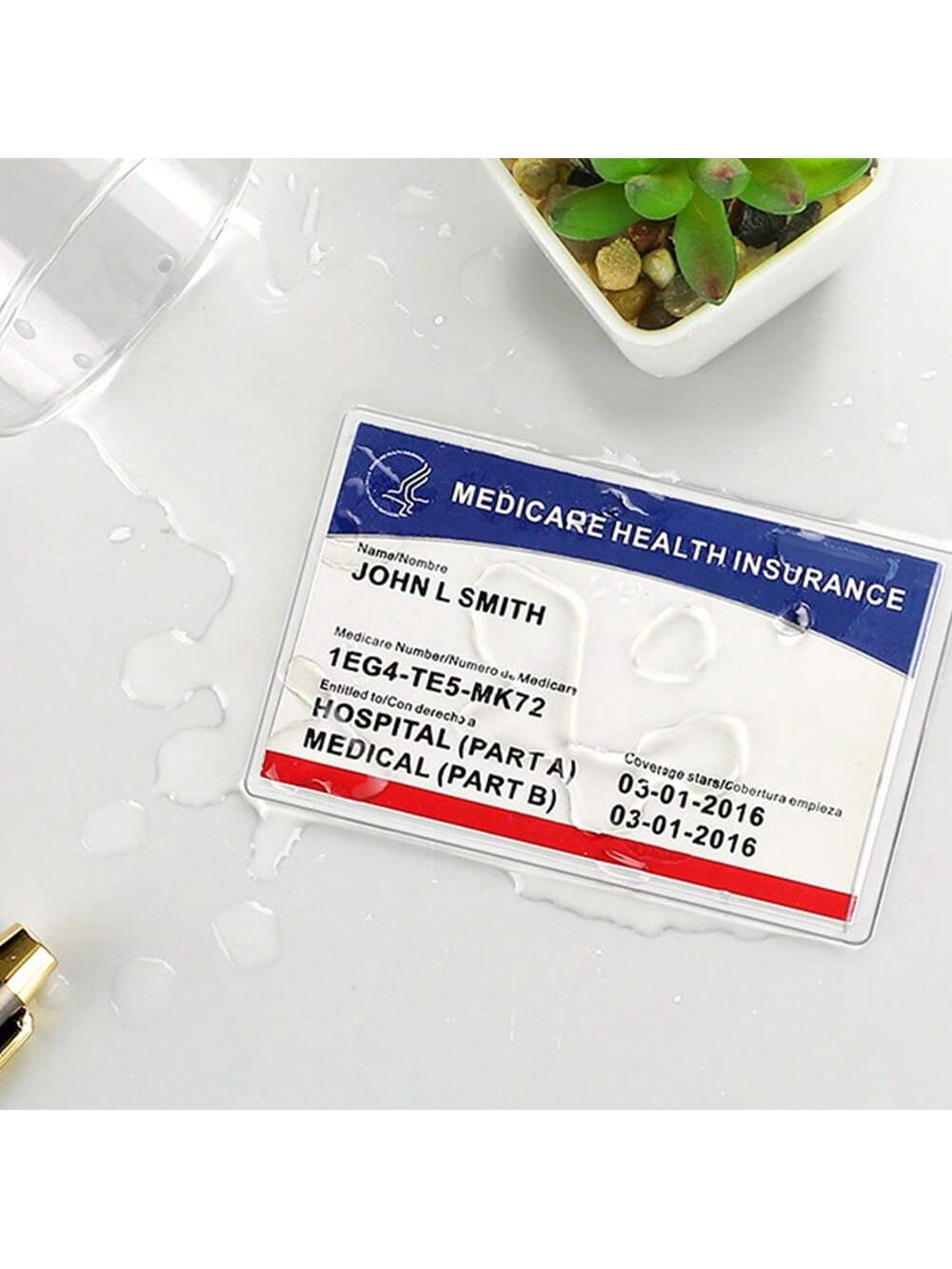 24/12/6/3 Packs Social Security Card Protector Sleeves/New Medicare Card Protector Sleeve/Credit Card Holder,Clear PVC Water Resistant Medicare Card Protectors Sleeves For Waterproof SSN Card Protecto