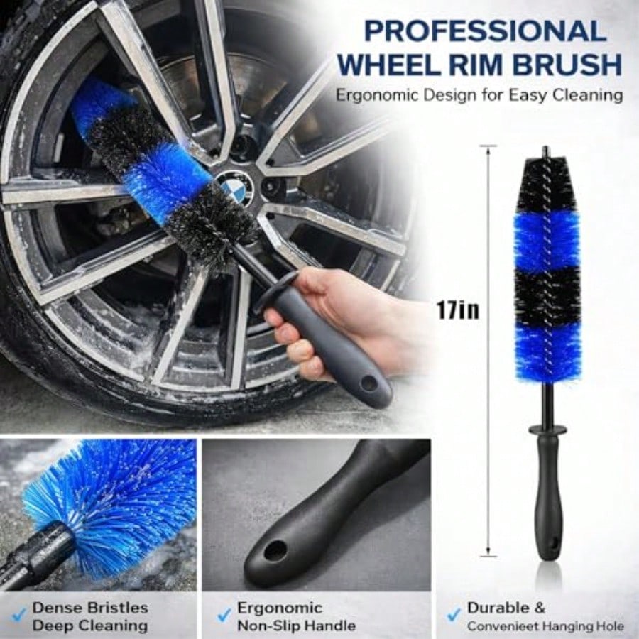 26Pcs Car Detailing Kit, Car Detailing Brush Set, Auto Detailing Drill Brush Set, Car Detailing Brushes, Car Wash Kit, Car Accessories For Men, Car Cleaning Tools Kit For Interior, Exterior, Wheels