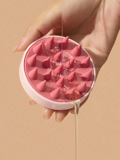 2pcs Candy Color Silicone Shampoo Brush, Scalp Cleansing, Massage, Hair Washing Tool, Massage Comb, Anti-Dandruff Scalp Comb, Soft Silicone Massage Brush, Exfoliating Scalp, Shampoo Brush, Gentle Hair