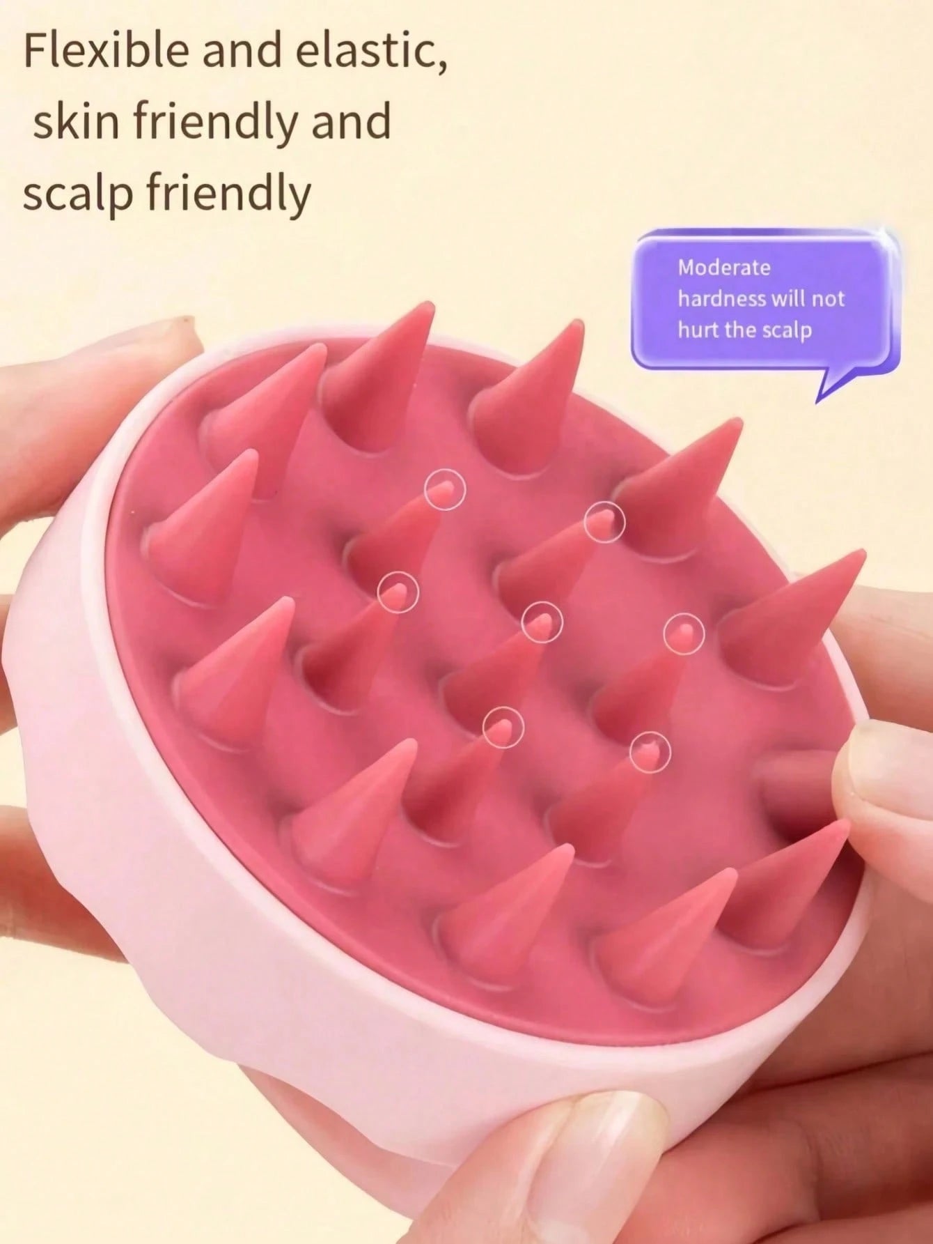 2pcs Candy Color Silicone Shampoo Brush, Scalp Cleansing, Massage, Hair Washing Tool, Massage Comb, Anti-Dandruff Scalp Comb, Soft Silicone Massage Brush, Exfoliating Scalp, Shampoo Brush, Gentle Hair