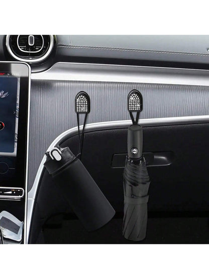 2PCS Car Mini Rhinestone Hooks Car Dashboard Seat Hooks Glittering Rhinestones Car Interior Decoration