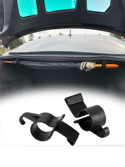 2pcs Car Seat Back Hanger, Multifunctional Vehicle Storage Hooks For Fishing Rod, Umbrella, Towel