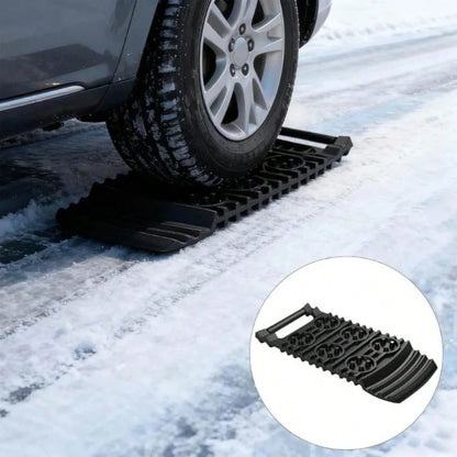 2Pcs Car Tire Escape Board Emergency Snow Chain Traction Pad Restore Track Snow Chain Shovel Ramp Wheel Pad