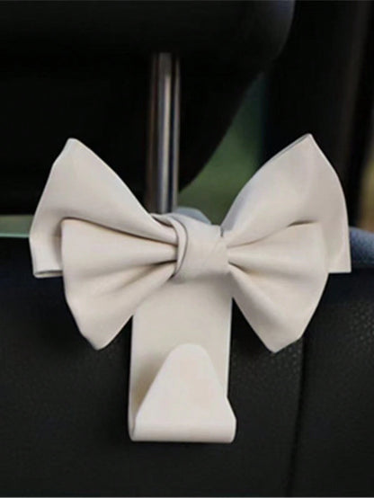2pcs Creative Bow Shaped Invisible Car Trunk Storage Hooks