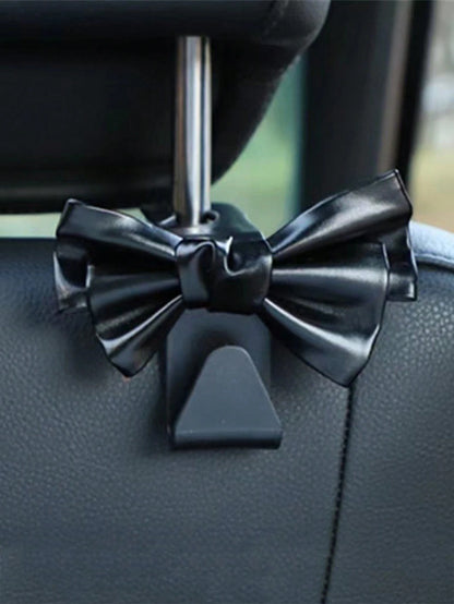 2pcs Creative Bow Shaped Invisible Car Trunk Storage Hooks