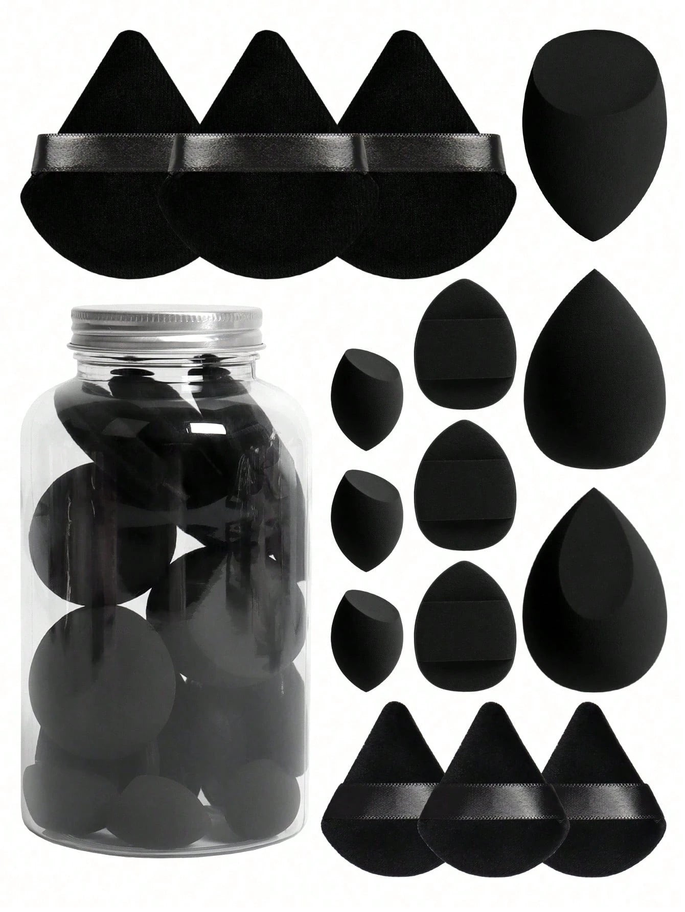 2pcs Makeup Sponges, Foundation Mixing Beauty Sponges, Flawless For Liquid, Cream And Powder