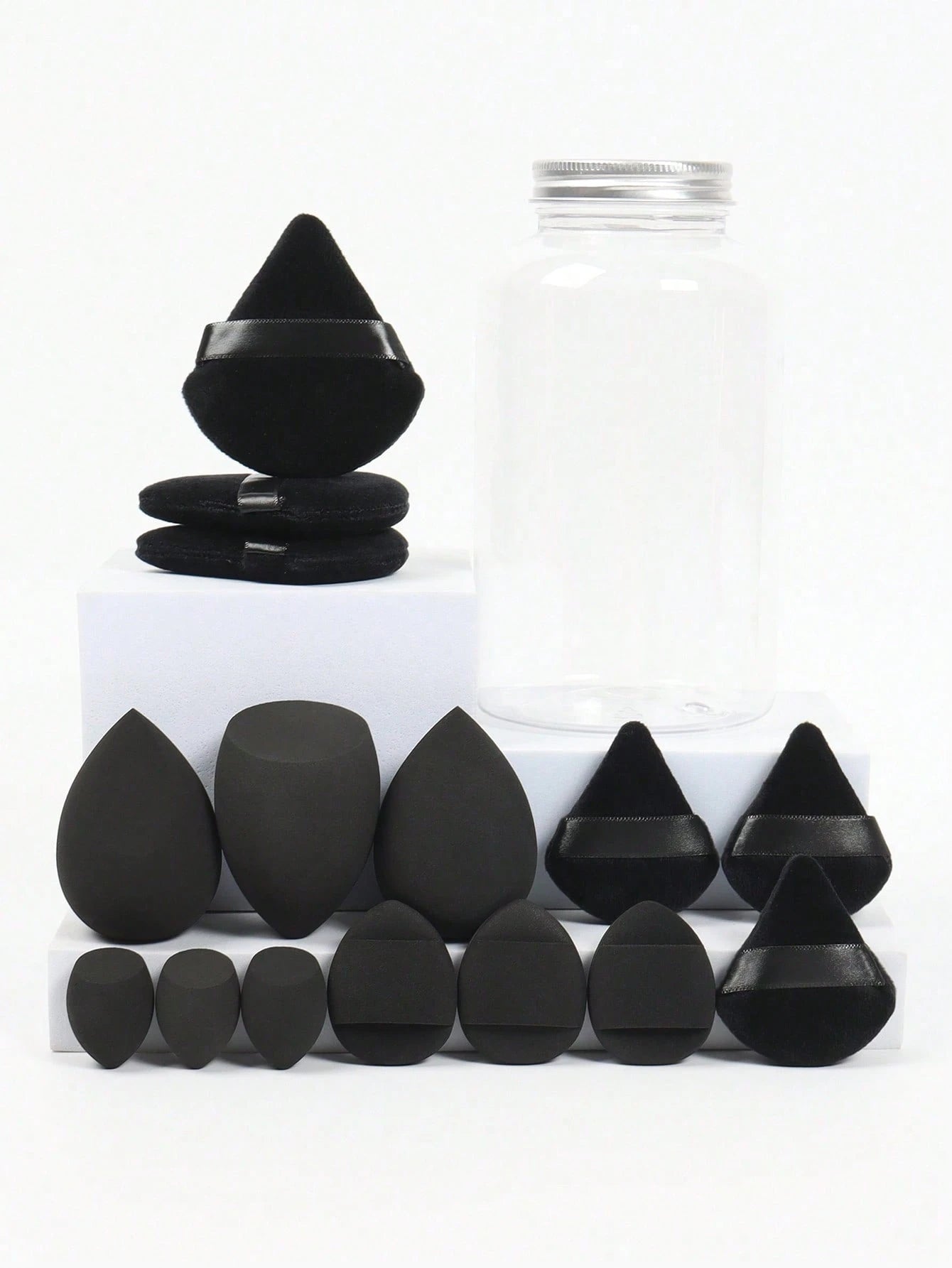 2pcs Makeup Sponges, Foundation Mixing Beauty Sponges, Flawless For Liquid, Cream And Powder