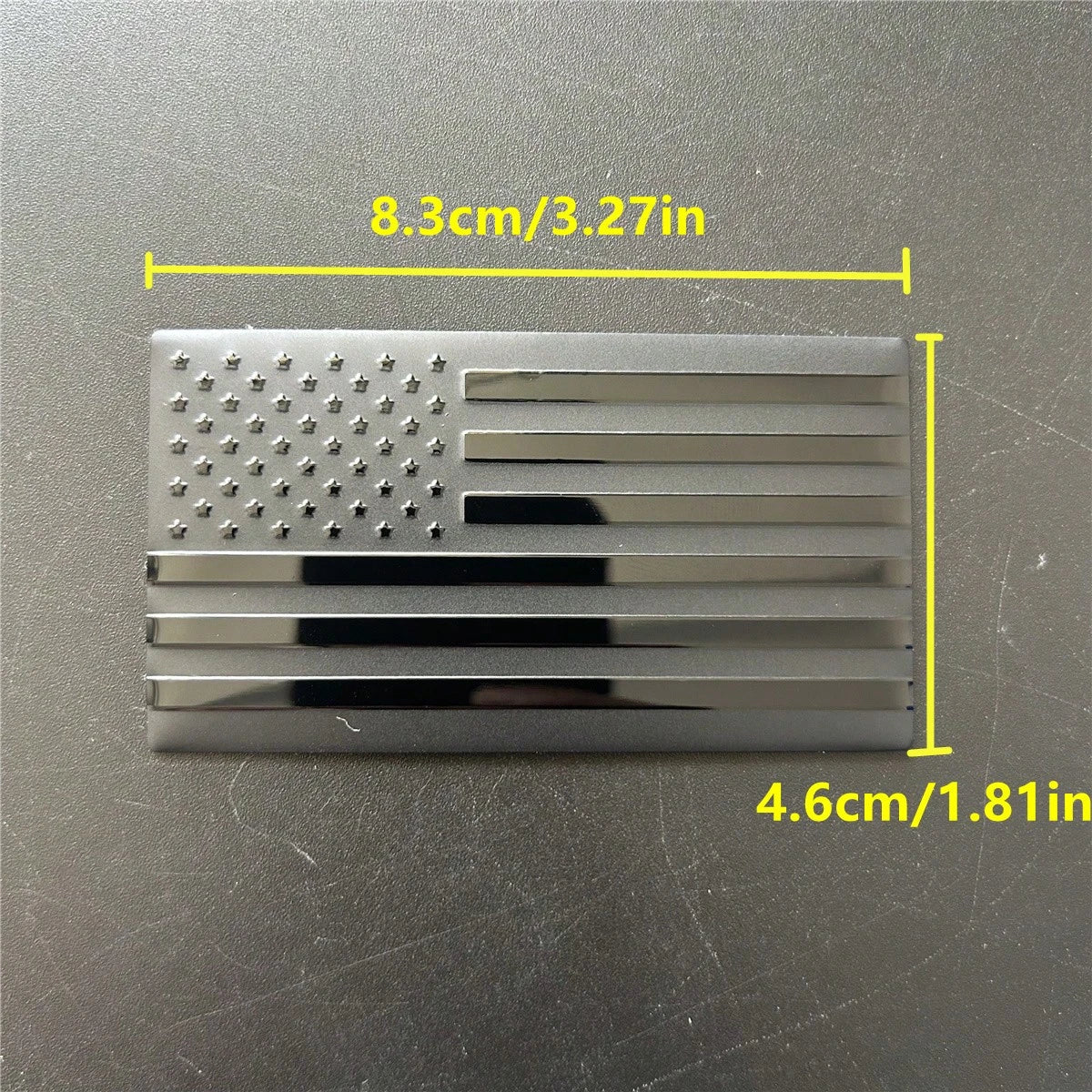 2pcs Metal Car Badge American Flag Decals, Suitable For Vehicle Trunk, Rear, Side Body Decorative Stickers