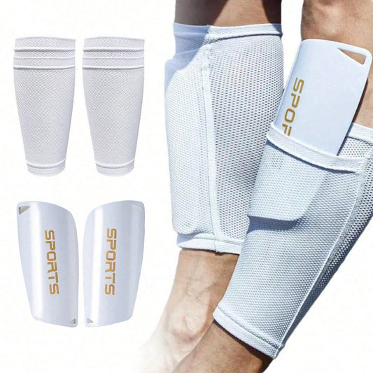 2pcs/Set Football Shin Guards And Double-Layer Shin Sleeve, Designed For Football Matches