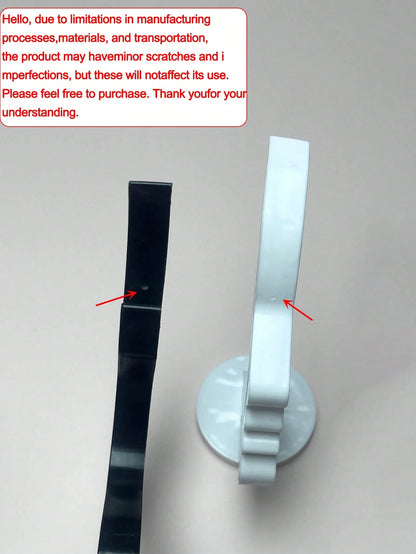 2pcs Side Profile Eyeglass Holder - Unique Curved Eyeglass Stand, Practical Minimalist Black Design, Durable Plastic Material, Perfect For Living Room, Bedroom, Office, Or As A Gift For Family And Fri