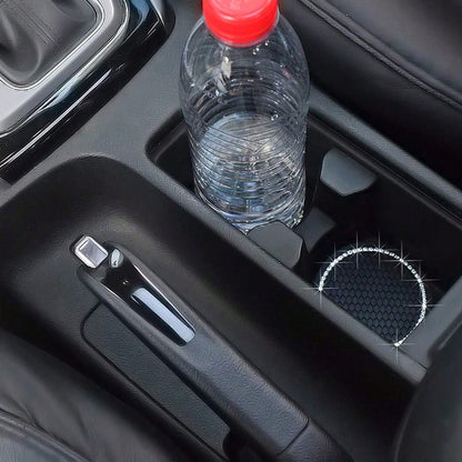 2pcs Sparkling Crystal Diamond Car Cup Holders, Universal Anti-Slip Cup Mat, Car Interior Accessories, Non-Slip Cup Coaster, Car Cup Holder, Car Cup Holder Accessories