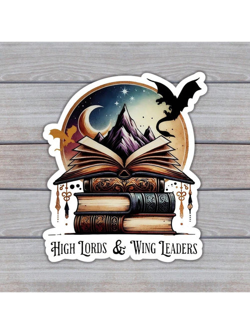 2PCS(Style A+Style B) Fourth Wing Iron Flame Sticker, Unique Cool Weather-Resistant Sticker, Pertains To Notebooks, Cup, Piano, Helmet, Cute Stickers For Friends