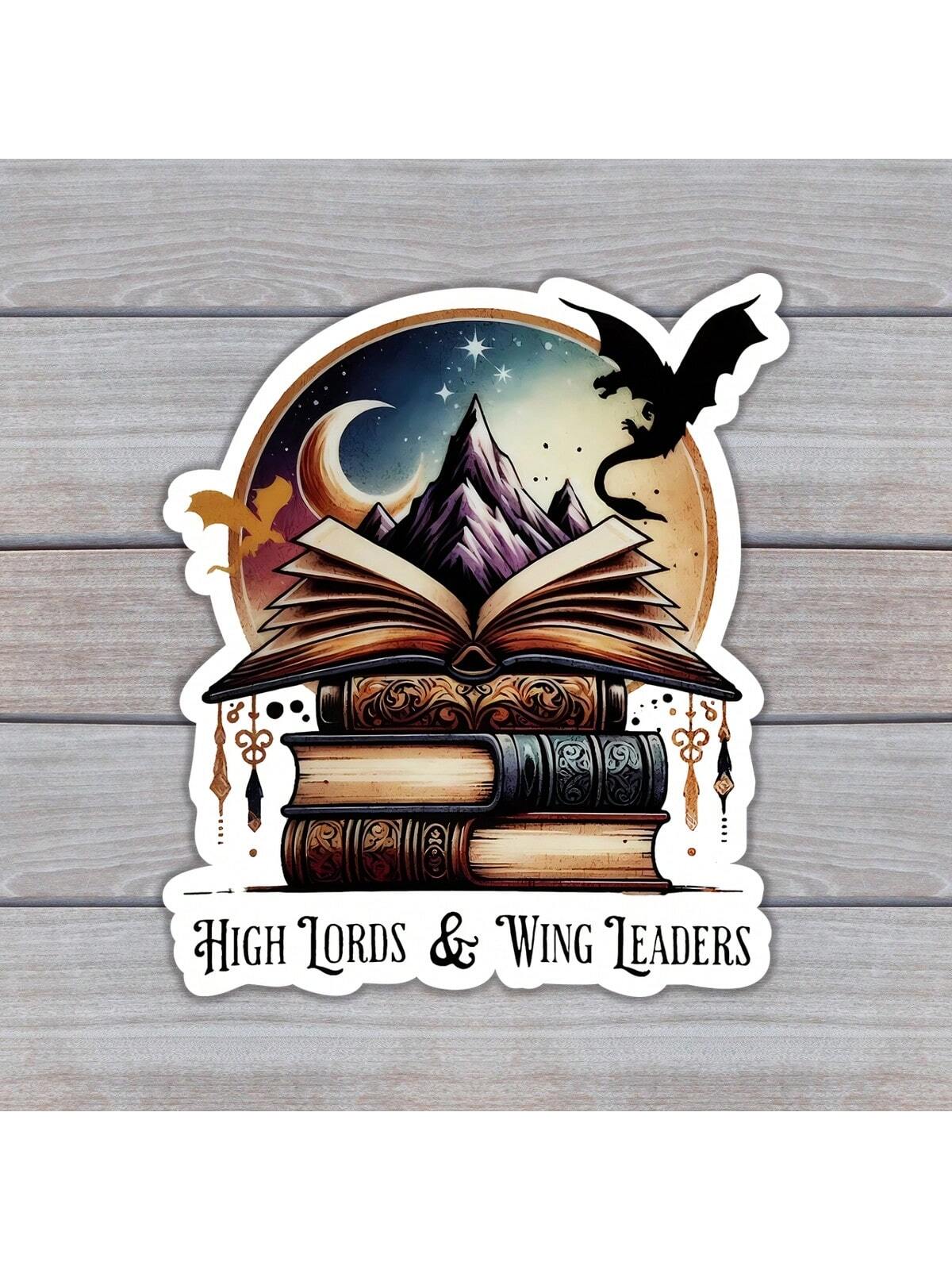 2PCS(Style A+Style B) Fourth Wing Iron Flame Sticker, Unique Cool Weather-Resistant Sticker, Pertains To Notebooks, Cup, Piano, Helmet, Cute Stickers For Friends