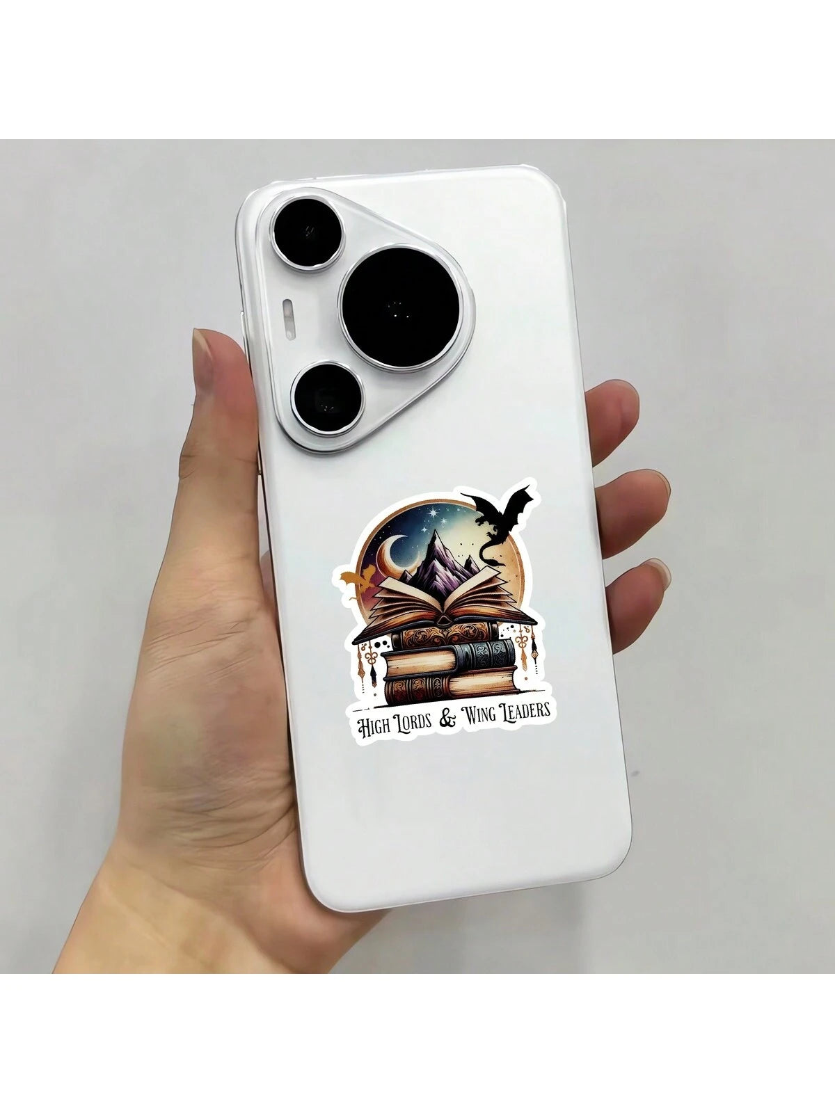 2PCS(Style A+Style B) Fourth Wing Iron Flame Sticker, Unique Cool Weather-Resistant Sticker, Pertains To Notebooks, Cup, Piano, Helmet, Cute Stickers For Friends