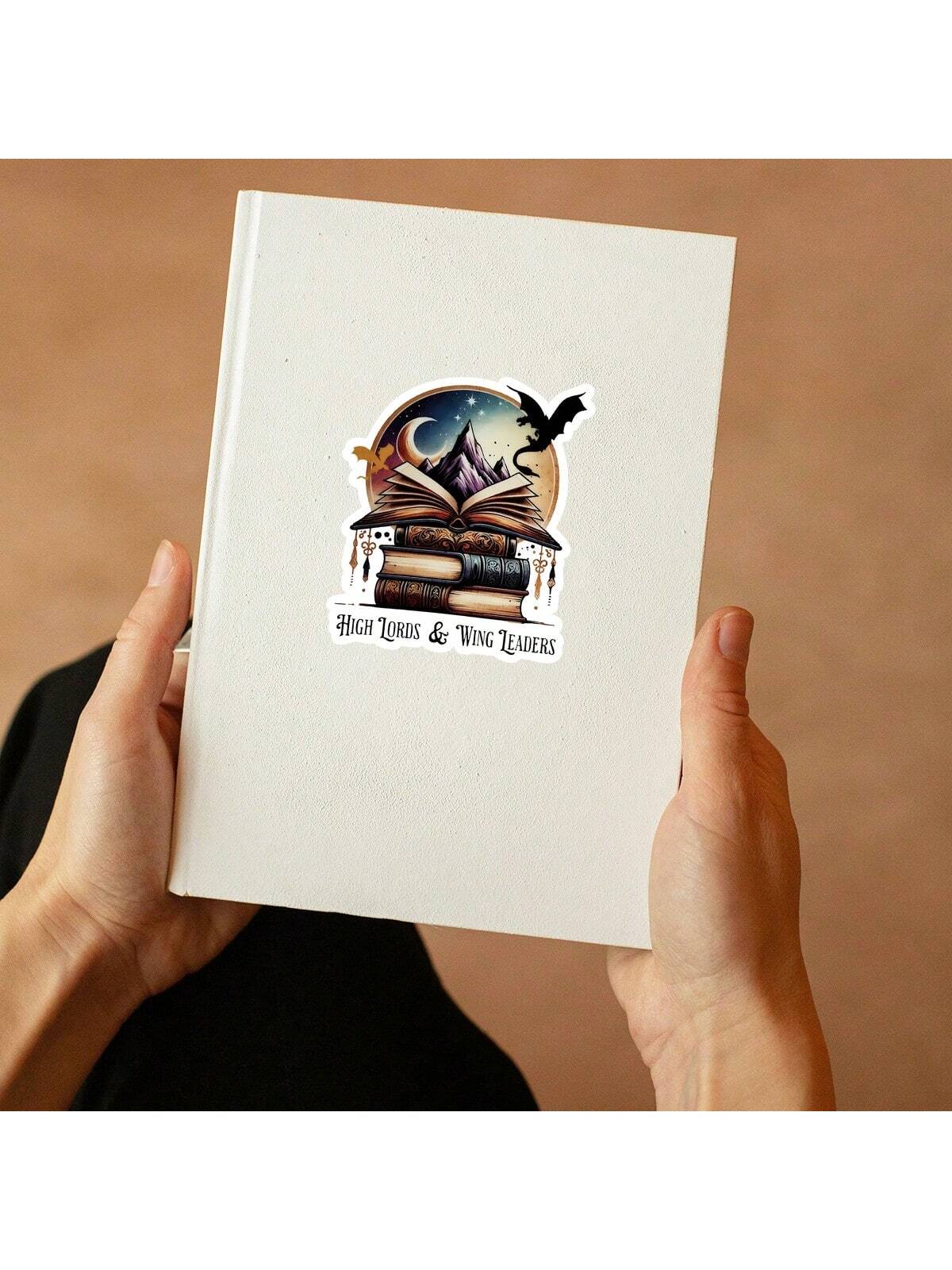 2PCS(Style A+Style B) Fourth Wing Iron Flame Sticker, Unique Cool Weather-Resistant Sticker, Pertains To Notebooks, Cup, Piano, Helmet, Cute Stickers For Friends