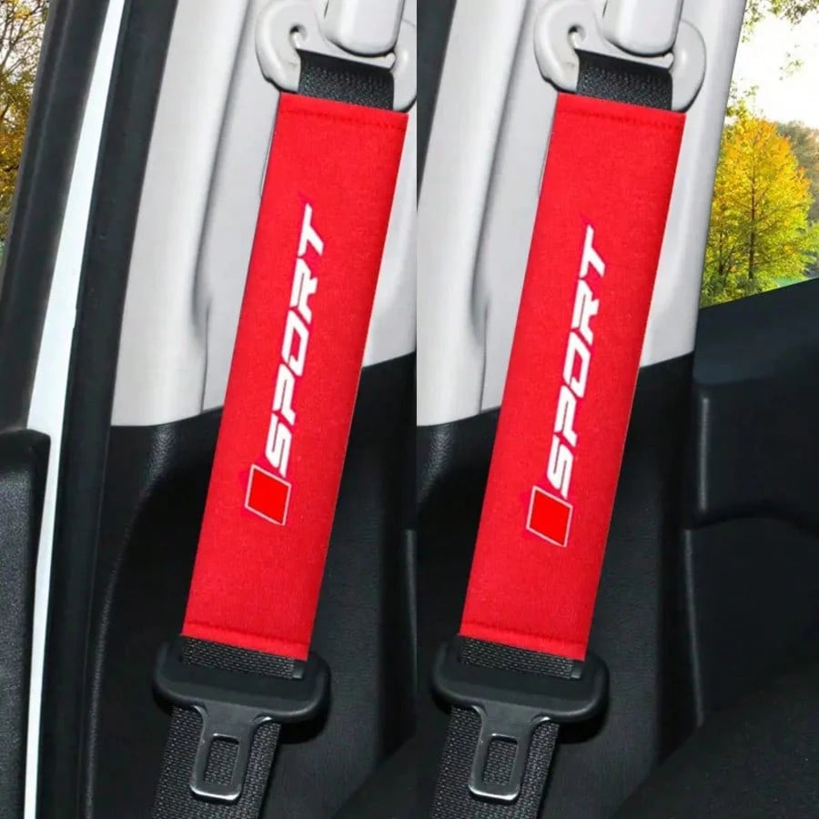 2pcs Universal Comfortable Car Seat Belt Covers- Soft & Plush- Fits All, Enhance Vehicle,Car Accessories
