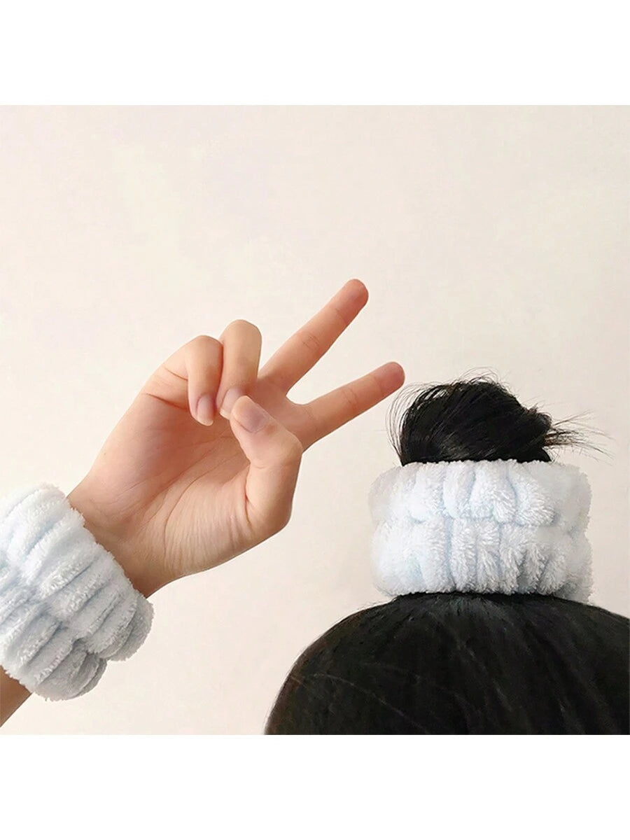 2pcs Water-Absorbing & Waterproof Face Washing Wristbands For Women, Protective Wrist Sleeves For Hand Washing, Bracelets,Skincare Headband,Beauty,Skin Care Products,Spa,Self Care,Skin Care Tools,Face