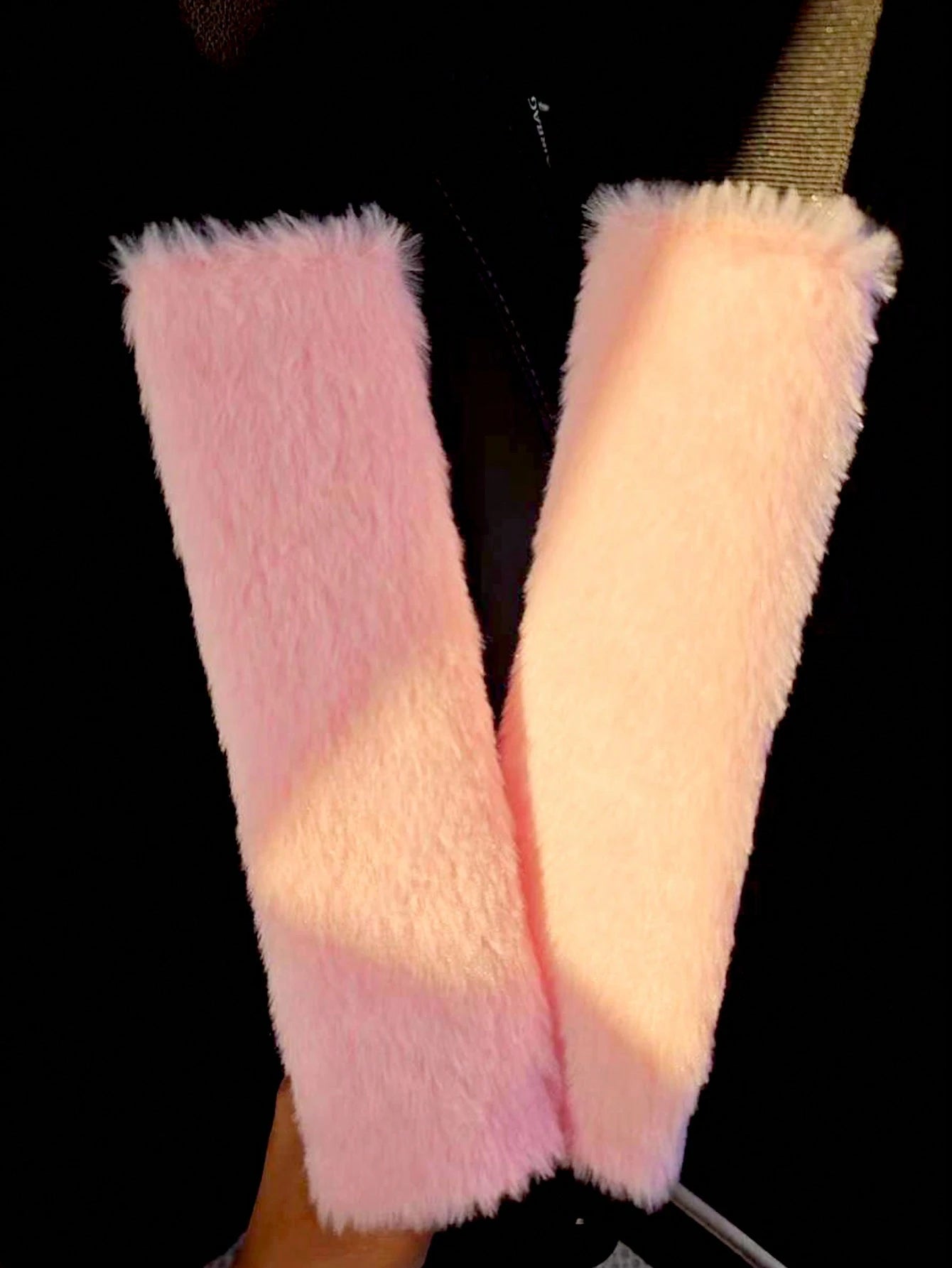 2pcs Winter Warm Short Plush Shoulder Protection, Warm And Anti Strangulation Seat Belt Protective Cover,Car Accessories Women