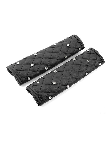 2pcsCar Diamond Seat Belt Shoulder Protector,Car Accessories Women