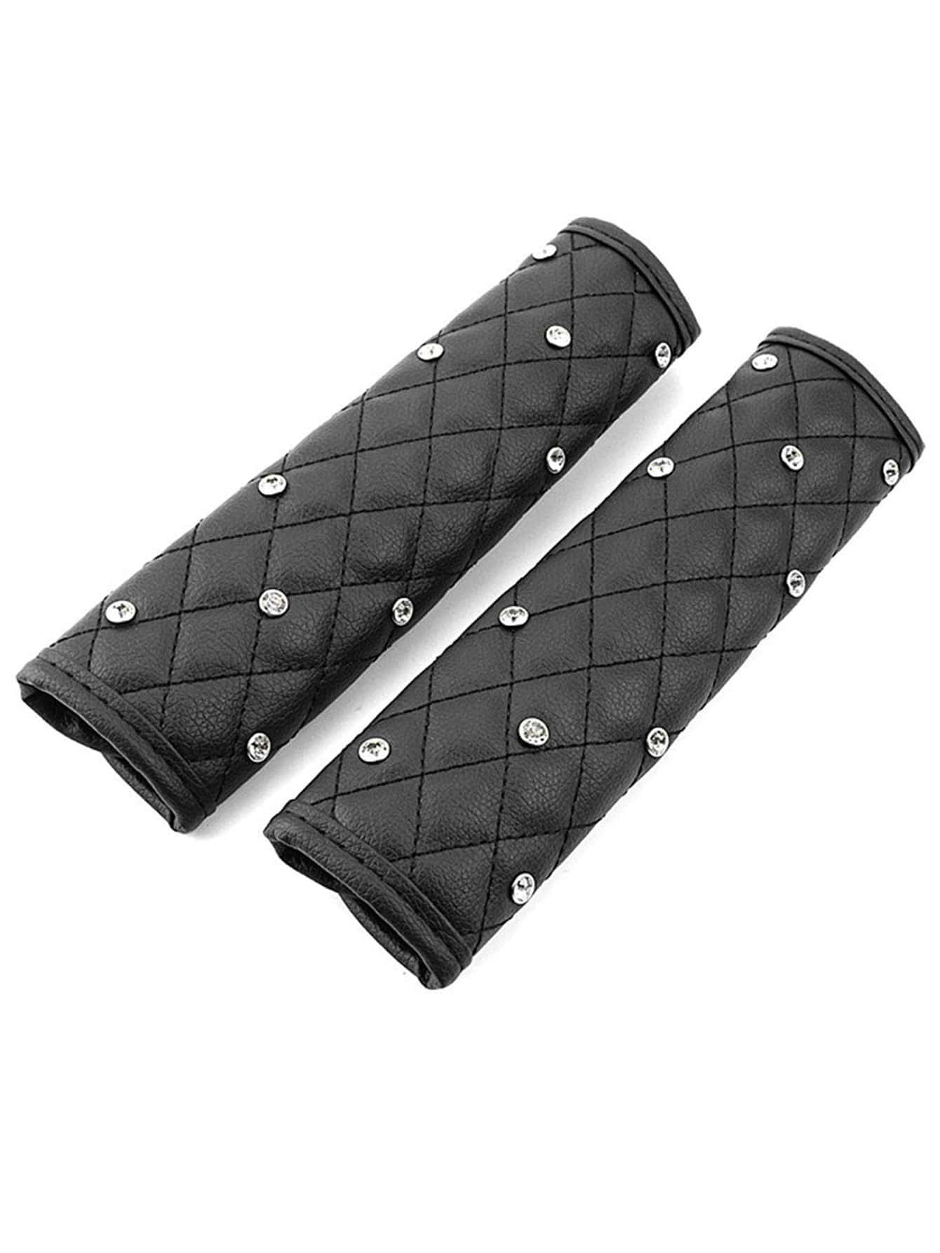 2pcsCar Diamond Seat Belt Shoulder Protector,Car Accessories Women
