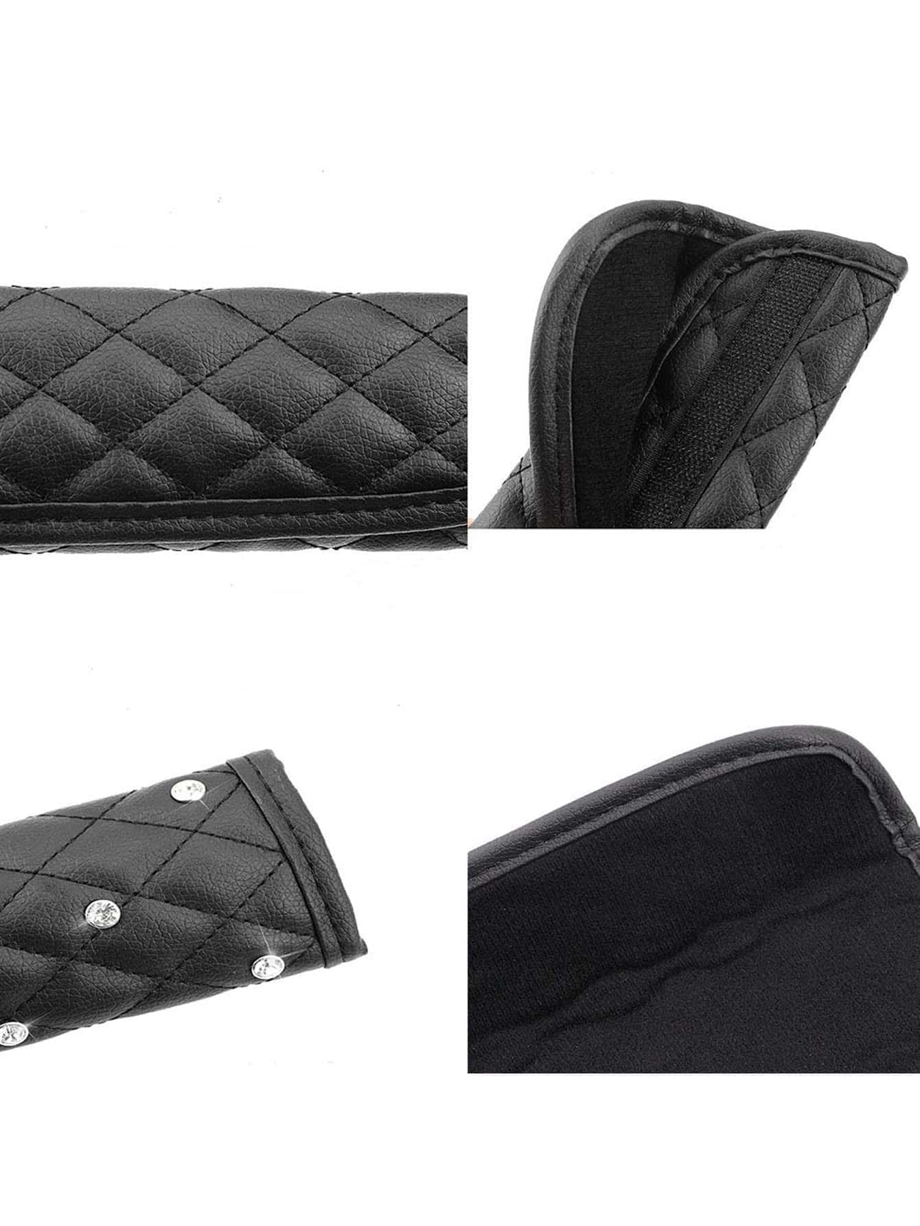 2pcsCar Diamond Seat Belt Shoulder Protector,Car Accessories Women