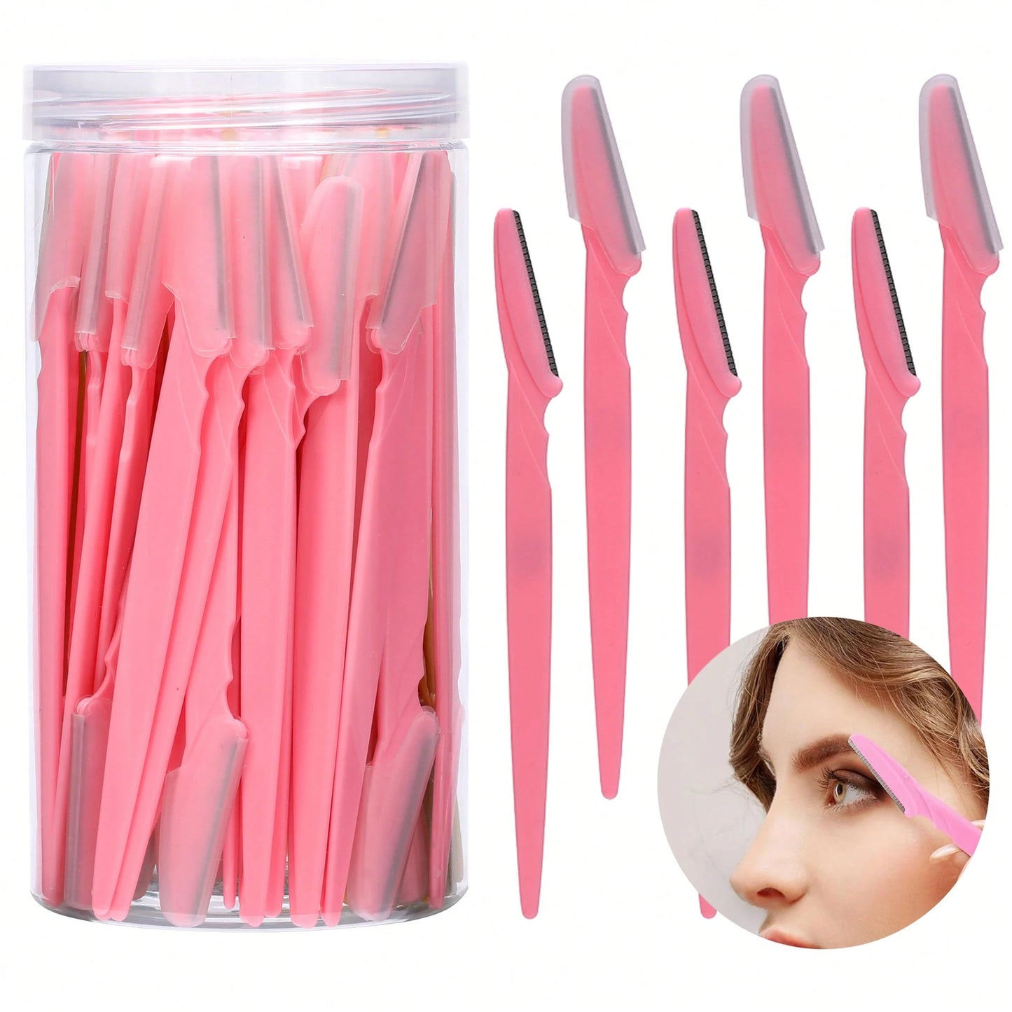 3/10/20/30/50Eyebrow Trimmer Knives Portable Face Razor Hair Remover Eye Brow Epilation Hair Removal Cutter Shaver Blades Makeup Tools