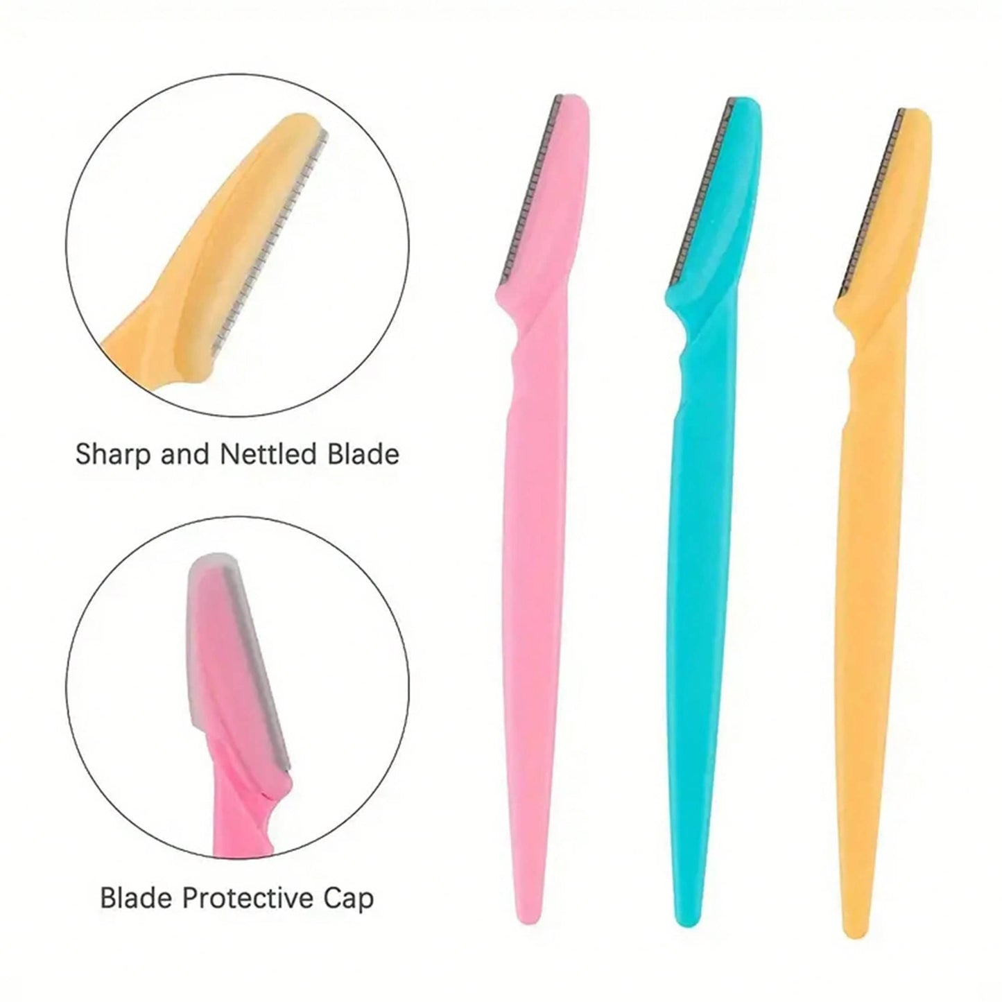 3/10/20/30/50Eyebrow Trimmer Knives Portable Face Razor Hair Remover Eye Brow Epilation Hair Removal Cutter Shaver Blades Makeup Tools