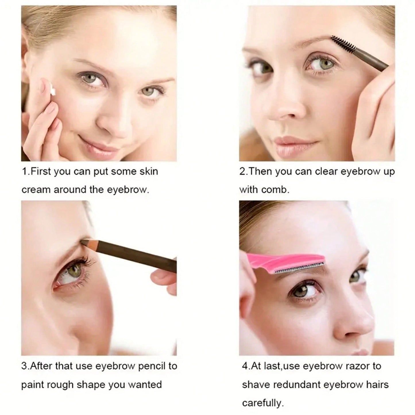 3/10/20/30/50Eyebrow Trimmer Knives Portable Face Razor Hair Remover Eye Brow Epilation Hair Removal Cutter Shaver Blades Makeup Tools