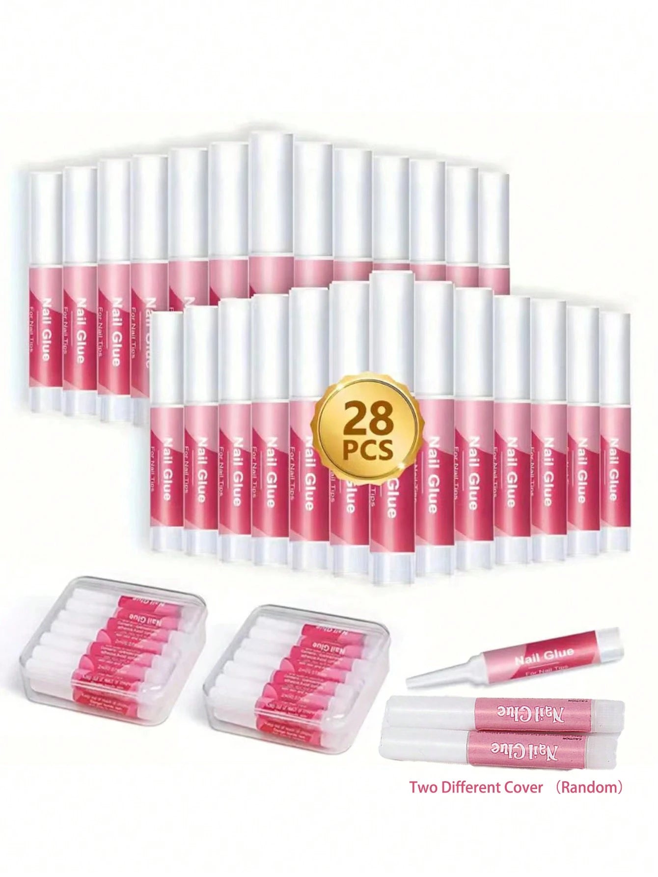 3/14/28/112PCS Ultimate Long Lasting Nail Glue- Super Strong Bond For Press-On Nails, Acrylic Tips, Salon-Quality Results- Quick-Dry, DIY Friendly, Perfect For Glamorous At-Home Manicures
