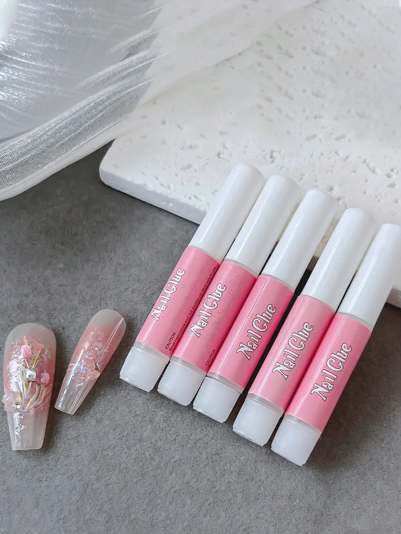 3/14/28/112PCS Ultimate Long Lasting Nail Glue- Super Strong Bond For Press-On Nails, Acrylic Tips, Salon-Quality Results- Quick-Dry, DIY Friendly, Perfect For Glamorous At-Home Manicures