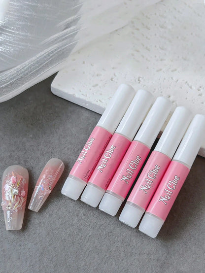 3/14/28/112PCS Ultimate Long Lasting Nail Glue- Super Strong Bond For Press-On Nails, Acrylic Tips, Salon-Quality Results- Quick-Dry, DIY Friendly, Perfect For Glamorous At-Home Manicures