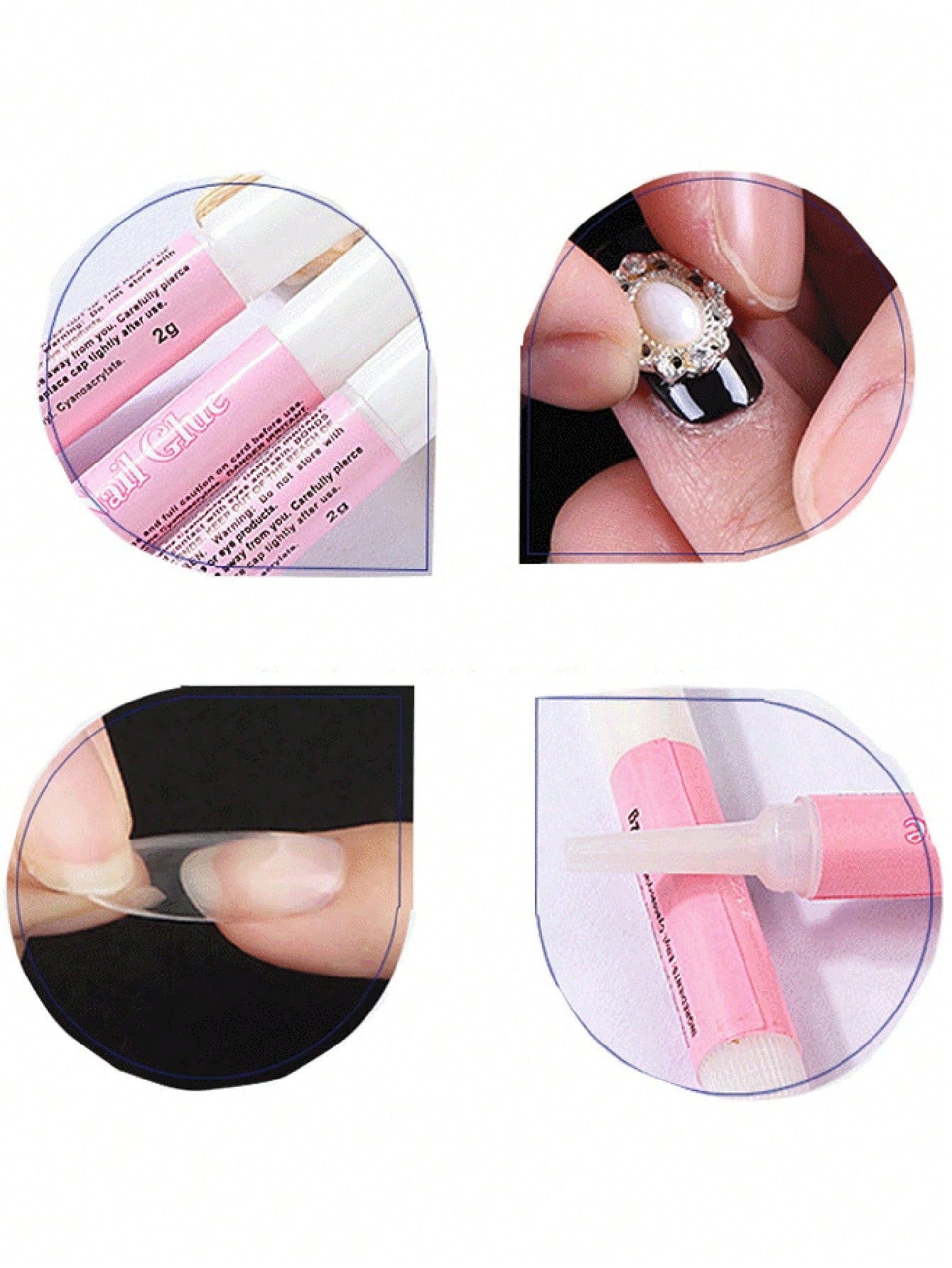 3/14/28/112PCS Ultimate Long Lasting Nail Glue- Super Strong Bond For Press-On Nails, Acrylic Tips, Salon-Quality Results- Quick-Dry, DIY Friendly, Perfect For Glamorous At-Home Manicures