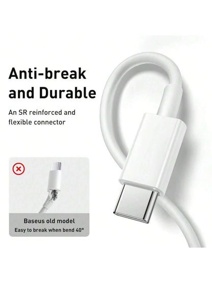 3.3ft/6.6ft/10ft USB-C To USB-C Charging Cable, USB-C Fast Charging Data Cable, USB-C Power Cord Compatible With IPhone 17 16 15 Pro Plus Pro Max, Galaxy S26 S25 S24 S23 S22, Pro/Air And More