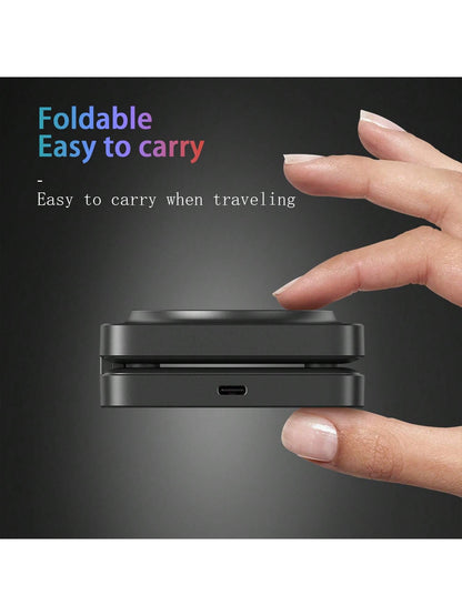 3 In 1 Charging Station, 15W Foldable Magnetic Wireless Charger, Travel Charging Pad Compatible With IPhone 17 16 15 14 13 Pro Max Plus Compatible With Apple Watch Compatible With AirPods