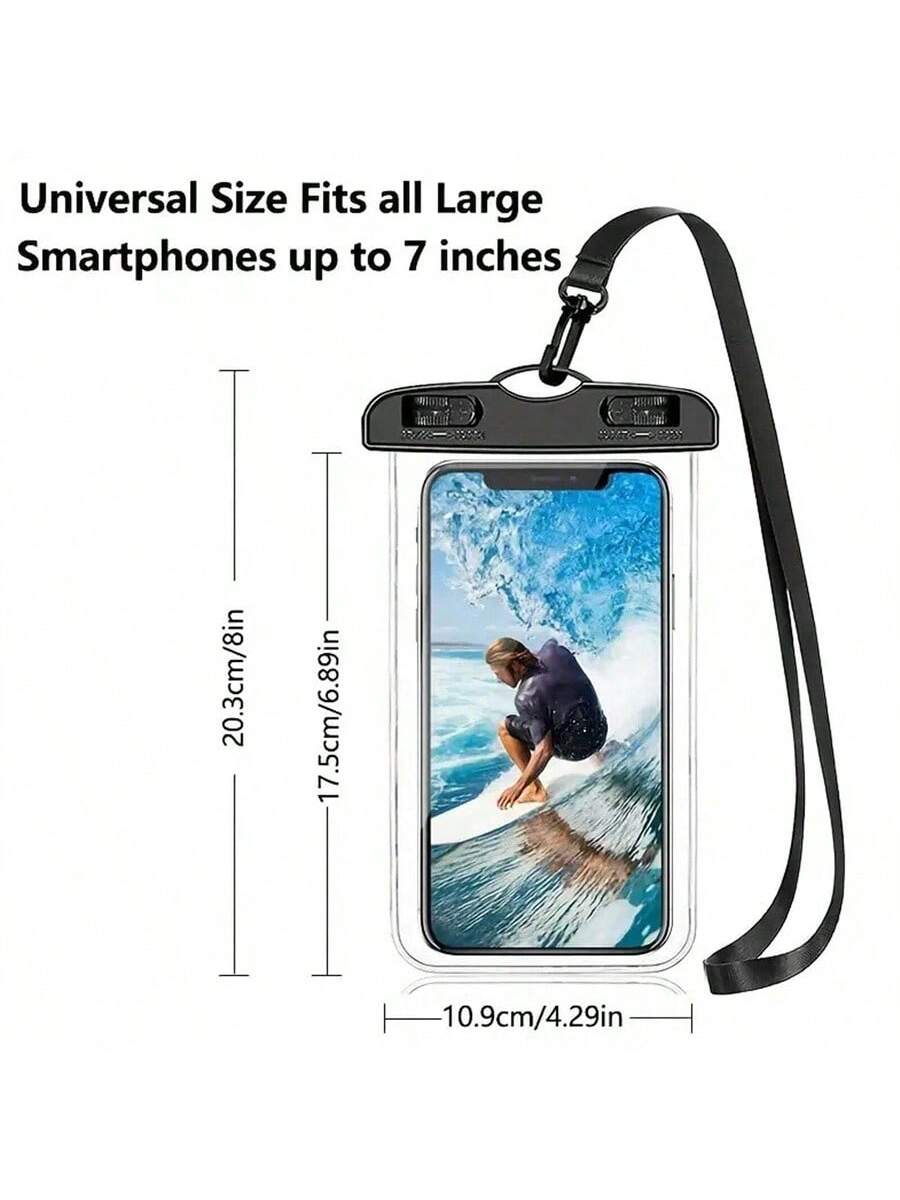 3 Packs- Waterproof Phone Pouch, Waterproof Cell Phone Dry Bag, Compatible With Iphone 15/14/13 Pro Max Plus Cellphone Up To 7.0'' Large Waterproof Phone Case